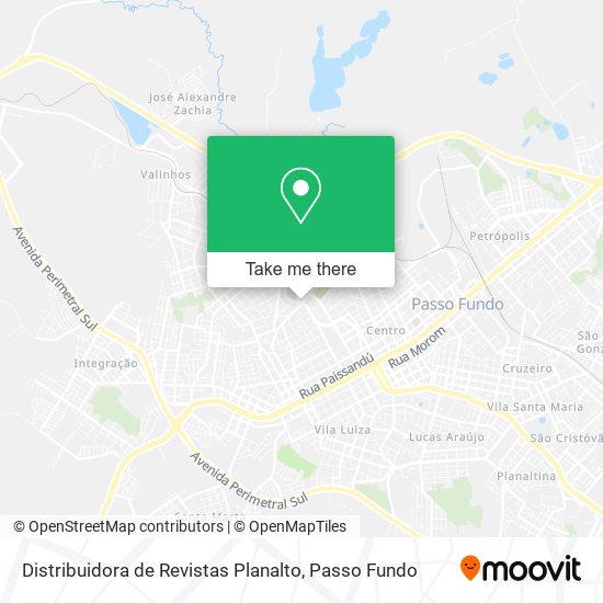 Mapa Distribuidora de Revistas Planalto
