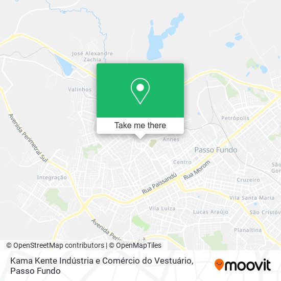Mapa Kama Kente Indústria e Comércio do Vestuário