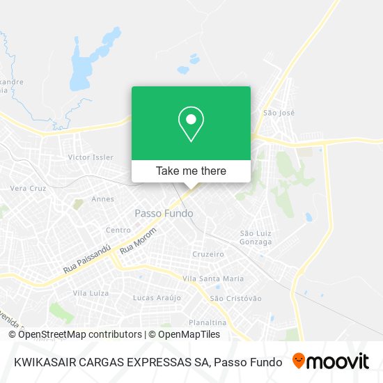 KWIKASAIR CARGAS EXPRESSAS SA map