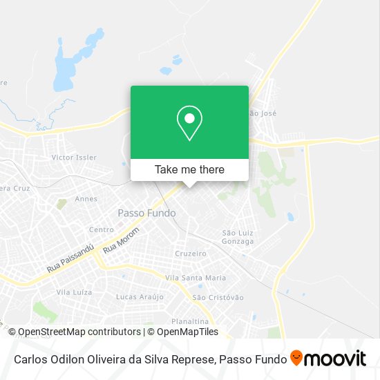 Carlos Odilon Oliveira da Silva Represe map