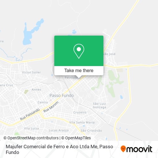 Mapa Majufer Comercial de Ferro e Aco Ltda Me