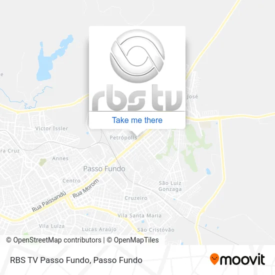 RBS TV Passo Fundo map