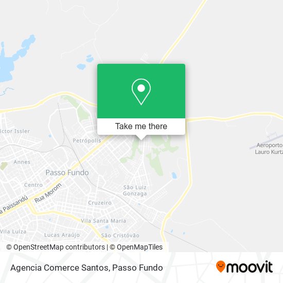 Agencia Comerce Santos map