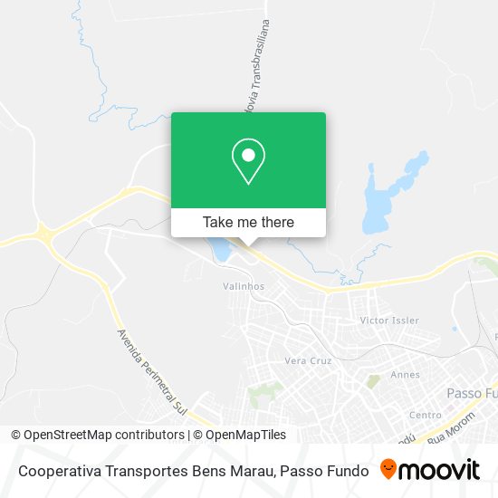 Cooperativa Transportes Bens Marau map