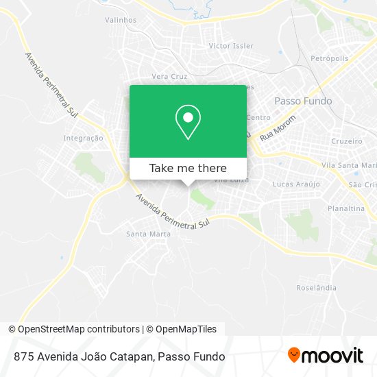 Mapa 875 Avenida João Catapan