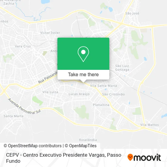 CEPV - Centro Executivo Presidente Vargas map