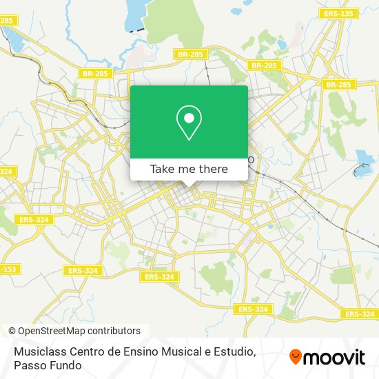 Mapa Musiclass Centro de Ensino Musical e Estudio
