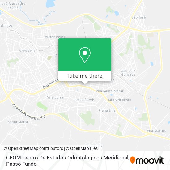 CEOM Centro De Estudos Odontológicos Meridional map