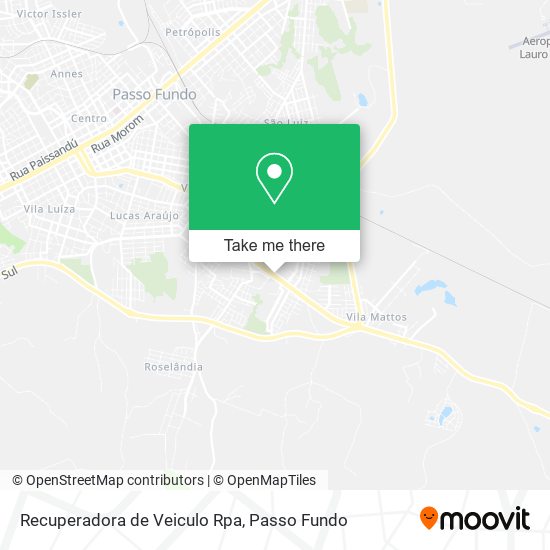 Recuperadora de Veiculo Rpa map