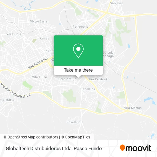 Globaltech Distribuidoras Ltda map