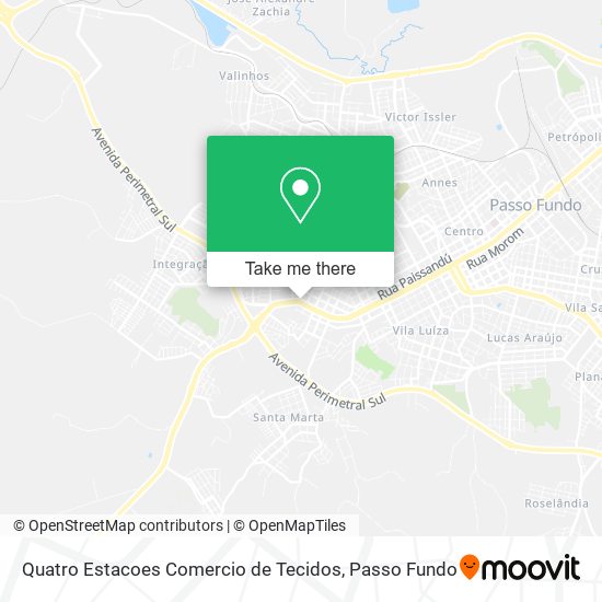 Quatro Estacoes Comercio de Tecidos map