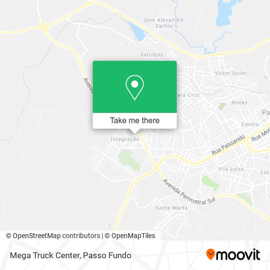 Mapa Mega Truck Center