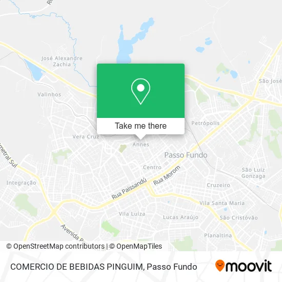 COMERCIO DE BEBIDAS PINGUIM map