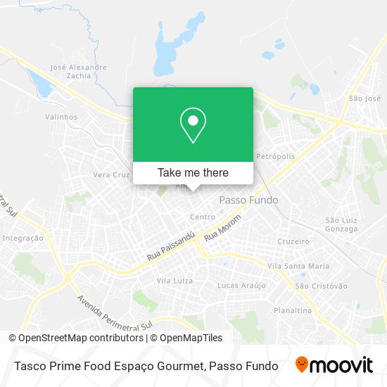 Tasco Prime Food Espaço Gourmet map