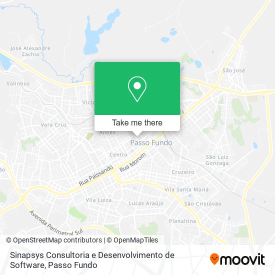 Mapa Sinapsys Consultoria e Desenvolvimento de Software