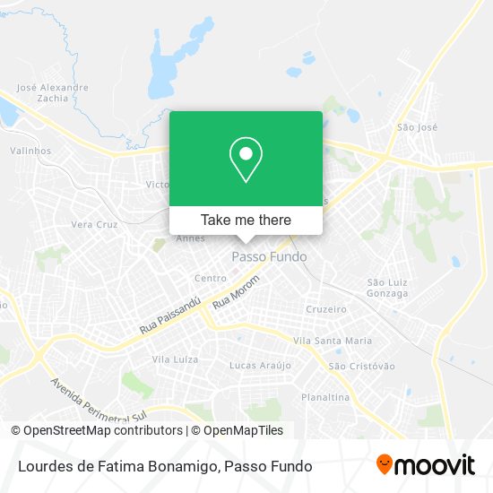 Lourdes de Fatima Bonamigo map