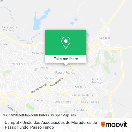 Uampaf - União das Associações de Moradores de Passo Fundo map