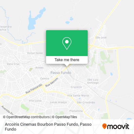 Mapa Arcoíris Cinemas Bourbon Passo Fundo