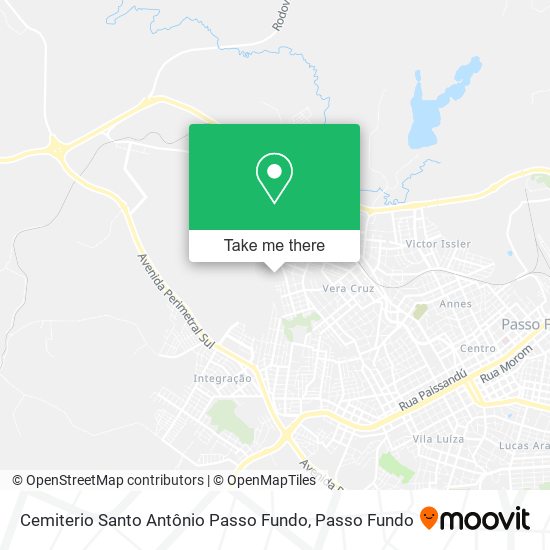 Mapa Cemiterio Santo Antônio Passo Fundo