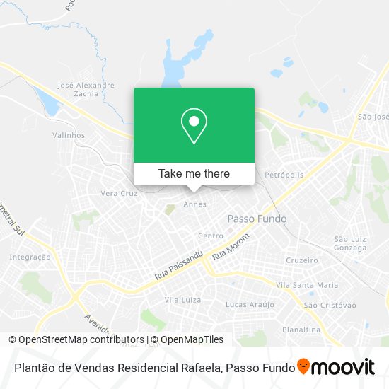 Plantão de Vendas Residencial Rafaela map