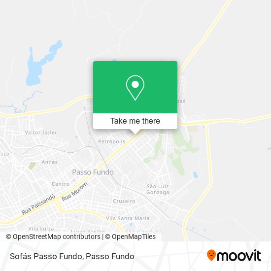 Sofás Passo Fundo map