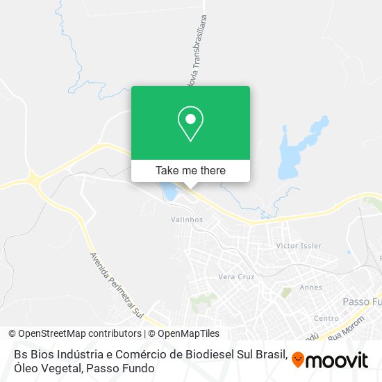 Mapa Bs Bios Indústria e Comércio de Biodiesel Sul Brasil, Óleo Vegetal