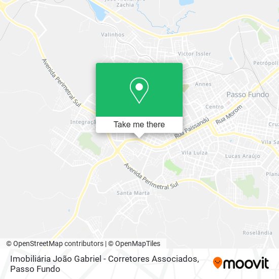 Mapa Imobiliária João Gabriel - Corretores Associados