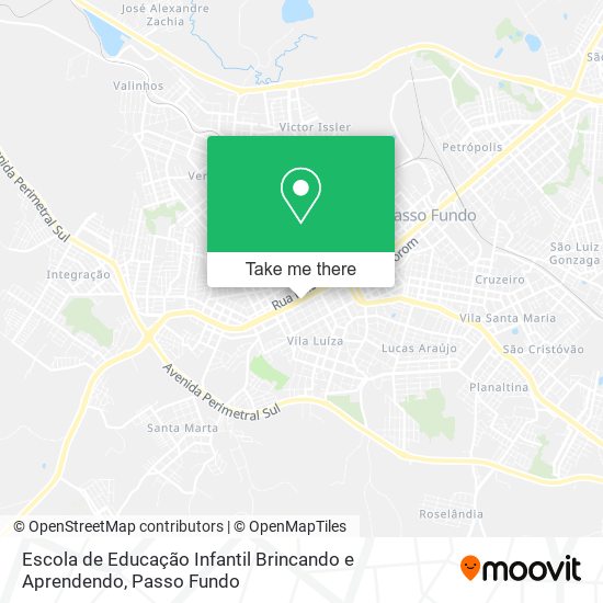 Escola de Educação Infantil Brincando e Aprendendo map