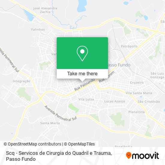 Scq - Servicos de Cirurgia do Quadril e Trauma map