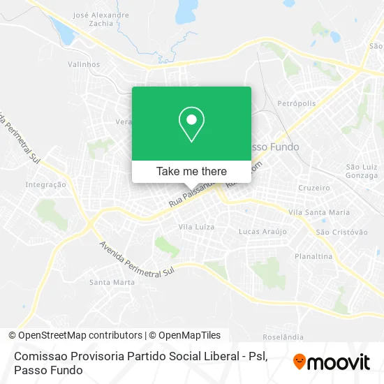 Comissao Provisoria Partido Social Liberal - Psl map