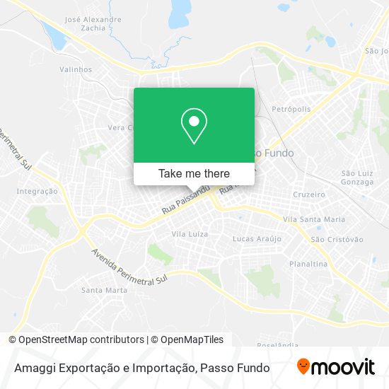 Amaggi Exportação e Importação map