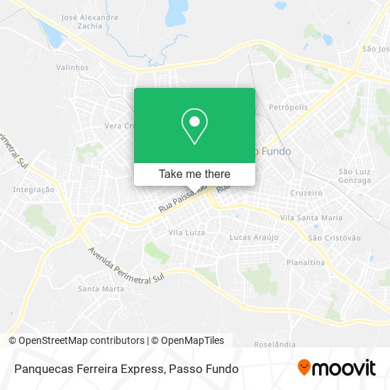 Panquecas Ferreira Express map