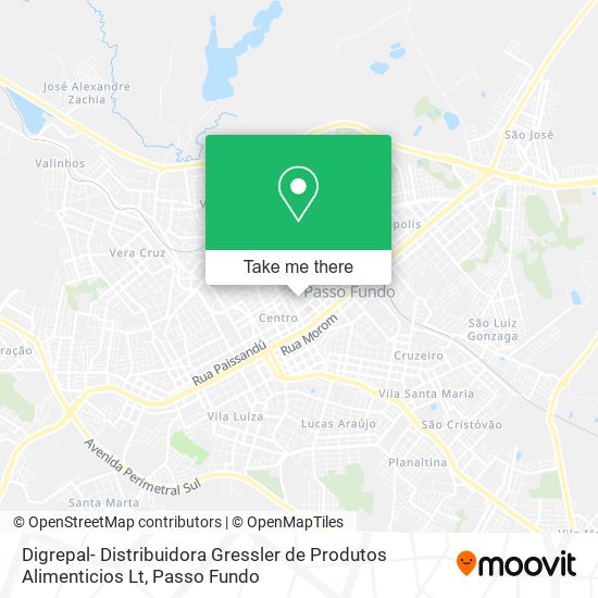 Digrepal- Distribuidora Gressler de Produtos Alimenticios Lt map