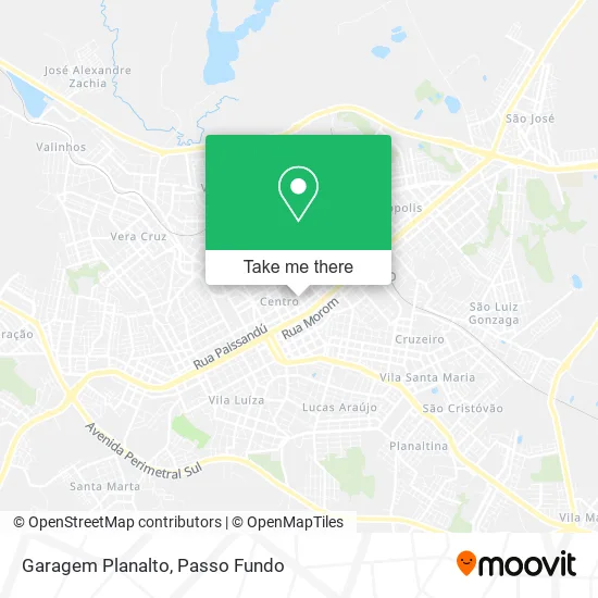 Garagem Planalto map