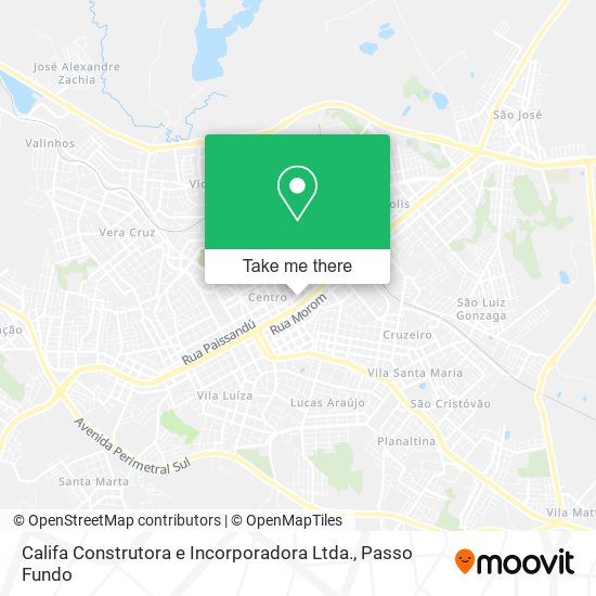 Califa Construtora e Incorporadora Ltda. map