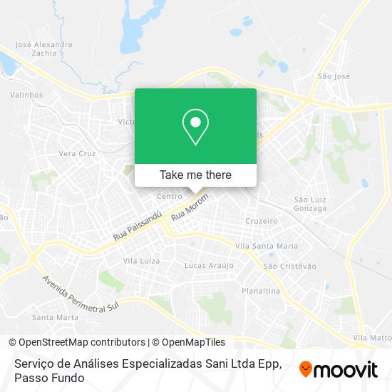 Serviço de Análises Especializadas Sani Ltda Epp map