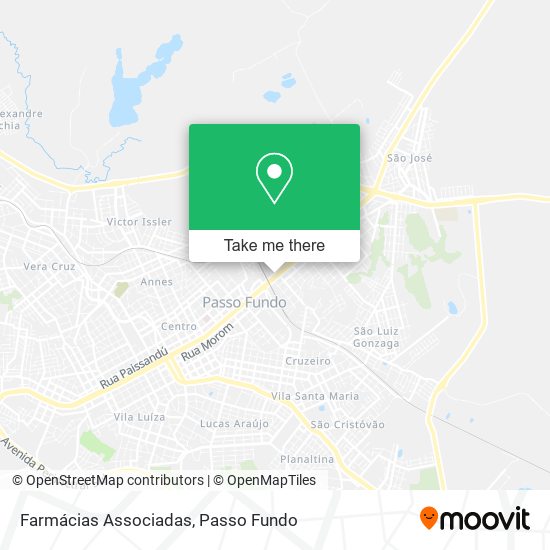 Farmácias Associadas map