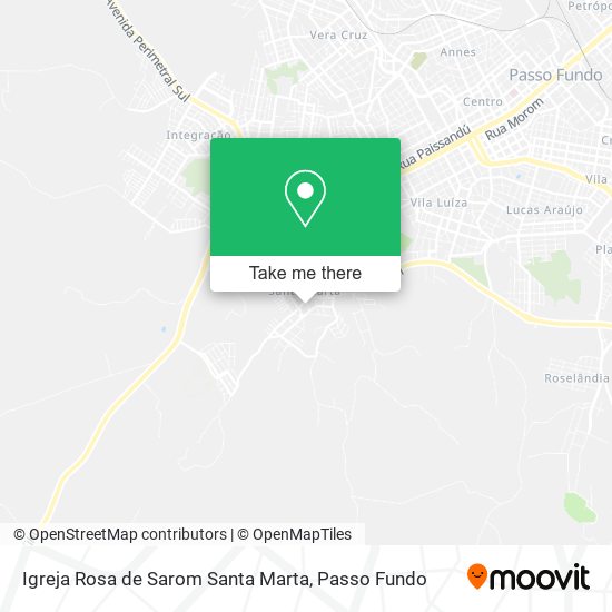 Igreja Rosa de Sarom Santa Marta map