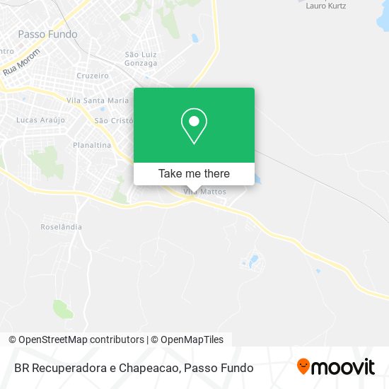 BR Recuperadora e Chapeacao map