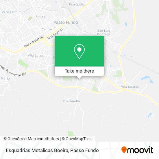 Esquadrias Metalicas Boeira map