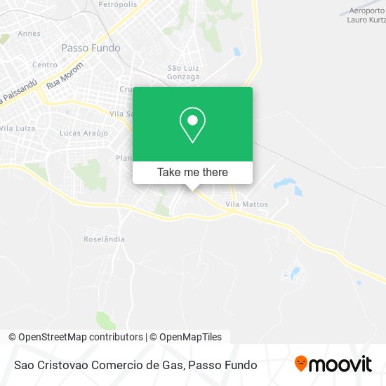 Sao Cristovao Comercio de Gas map