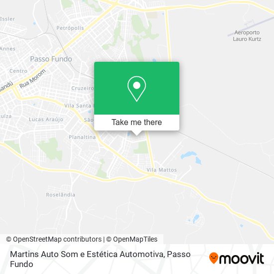 Mapa Martins Auto Som e Estética Automotiva
