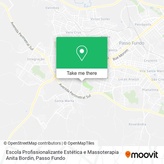 Escola Profissionalizante Estética e Massoterapia Anita Bordin map