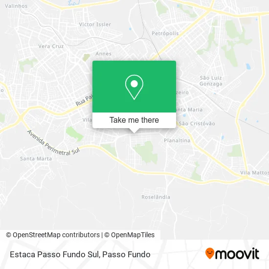 Estaca Passo Fundo Sul map