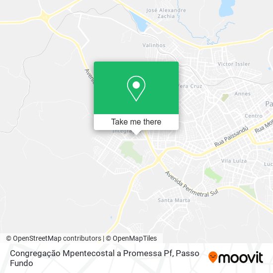 Congregação Mpentecostal a Promessa Pf map