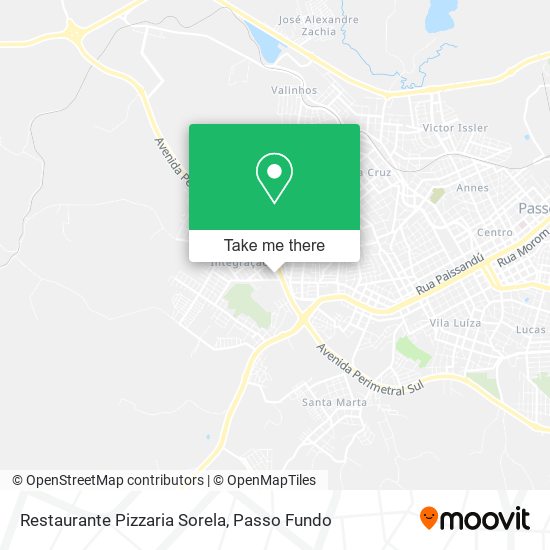 Restaurante Pizzaria Sorela map