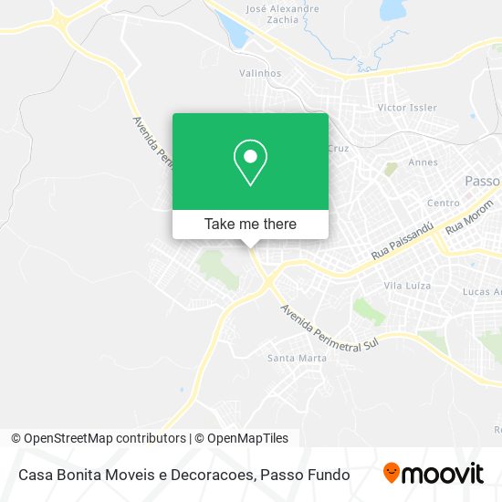 Casa Bonita Moveis e Decoracoes map