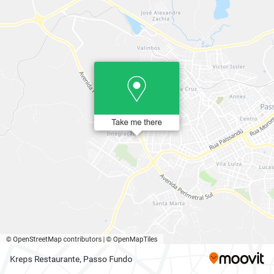 Mapa Kreps Restaurante