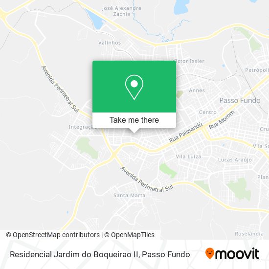 Residencial Jardim do Boqueirao II map