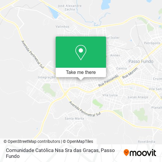 Mapa Comunidade Católica Nsa Sra das Graças